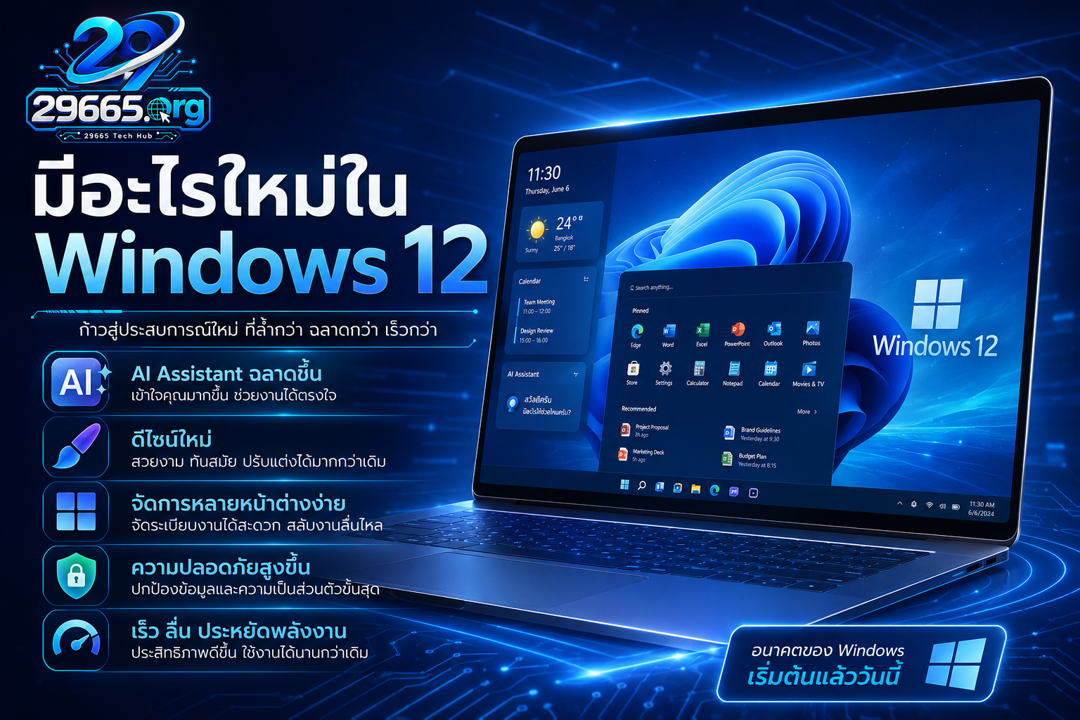 มีอะไรใหม่ใน windows 12
