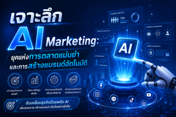เจาะลึก AI Marketing: ยุคแห่งการตลาดแม่นยำและการสร้างแบรนด์อัตโนมัติ
