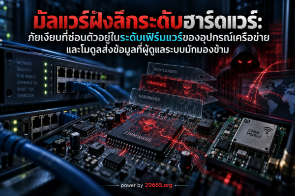 มัลแวร์ฝังลึกระดับฮาร์ดแวร์: ภัยเงียบที่ซ่อนอยู่ใต้ระบบปฏิบัติการ