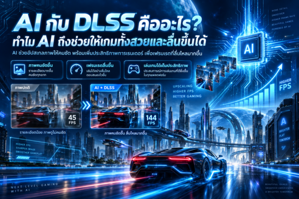 AI กับ DLSS คืออะไร? ทำไม AI ถึงช่วยให้เกมทั้งสวยและลื่นขึ้นได้