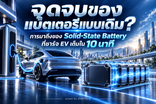 จุดจบของแบตเตอรี่แบบเดิม? การมาถึงของ Solid-State Battery ที่อาจเปลี่ยนโลก EV ด้วยการชาร์จเพียง 10 นาที