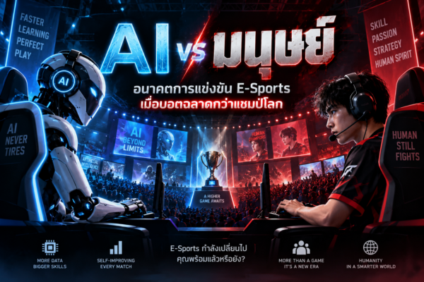 AI vs มนุษย์: อนาคตการแข่งขัน E-Sports เมื่อบอตฉลาดกว่าแชมป์โลก