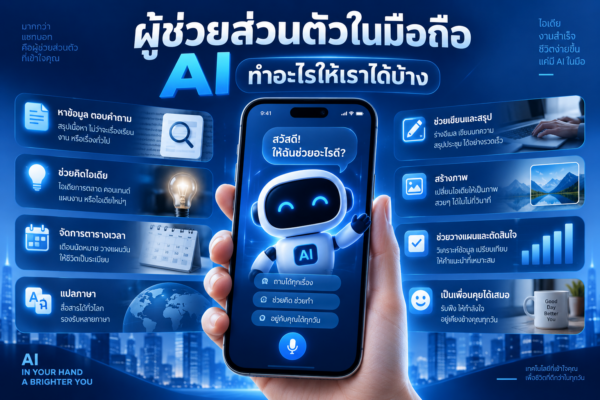 ผู้ช่วยส่วนตัวในมือถือ AI ทำอะไรให้เราได้บ้าง? จากมือถือที่รอรับคำสั่ง สู่เลขาส่วนตัวที่เริ่ม “รู้ใจ” เรามากขึ้น