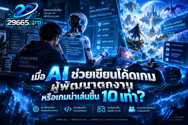 เมื่อ AI ช่วยเขียนโค้ดเกม ผู้พัฒนาตกงาน หรือเกมน่าเล่นขึ้น 10 เท่า?
