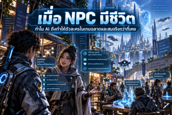 เมื่อ NPC มีชีวิต ทำไม AI ถึงทำให้ตัวละครในเกมฉลาดและสมจริงกว่าที่เคย