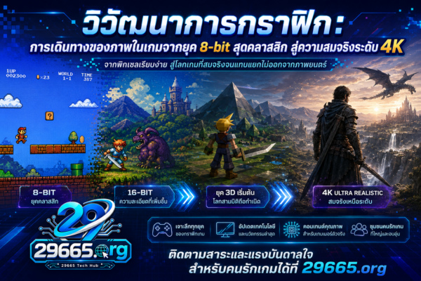 วิวัฒนาการกราฟิก: การเดินทางของภาพในเกมจากยุค 8-bit สุดคลาสสิก สู่ความสมจริงระดับ 4K