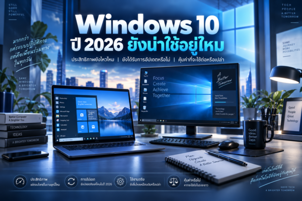 Windows 10 ปี 2026 ยังน่าใช้อยู่ไหม? หรือถึงเวลาต้องบอกลาแล้ว!