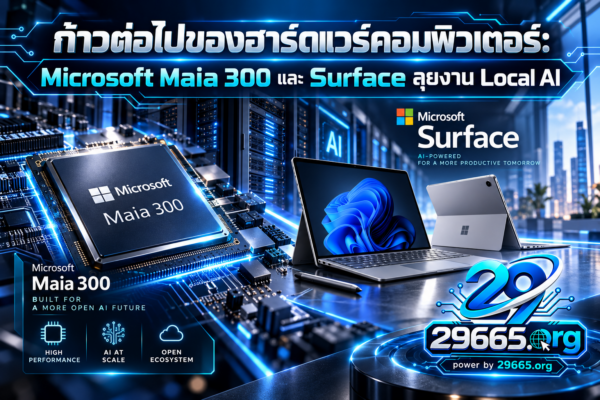 ก้าวต่อไปของฮาร์ดแวร์คอมพิวเตอร์: Microsoft Maia 300 และ Surface ลุยงาน Local AI พลิกโฉมอนาคตของพีซี
